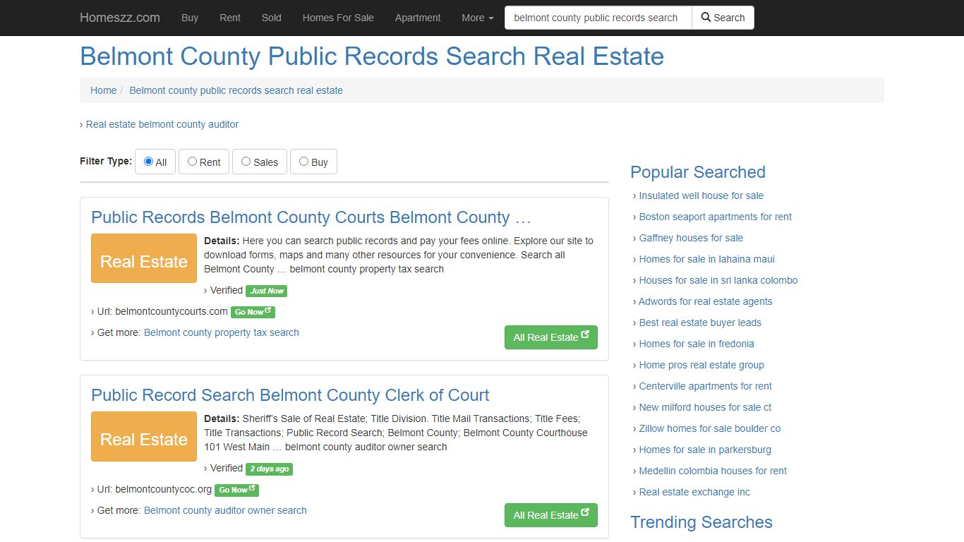 Belmont County Public Records Search Real Estate